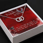 To my Firefighter Wife The Perfect Pair Necklace