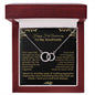 Your love has brought so much happiness into my life | Perfect pair necklace for first anniversary