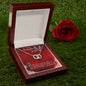 To my Firefighter Wife The Perfect Pair Necklace