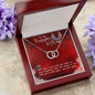 To my Firefighter Wife The Perfect Pair Necklace
