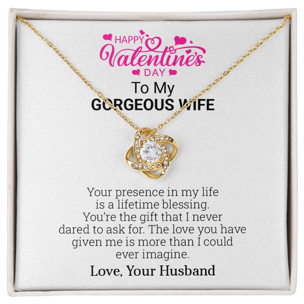Valentine's Day Gift for Wife | Your Presence In My Life is A Lifetime Blessing