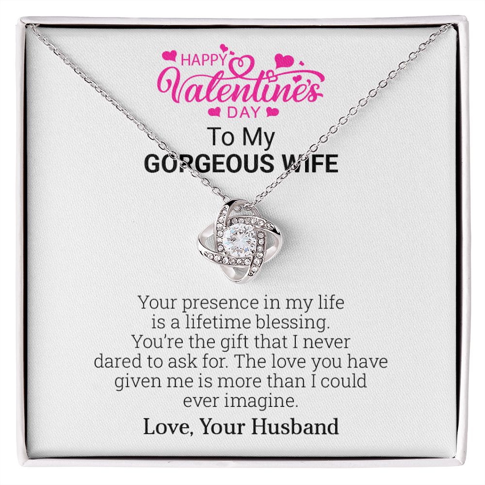 Valentine's Day Gift for Wife | Your Presence In My Life is A Lifetime Blessing
