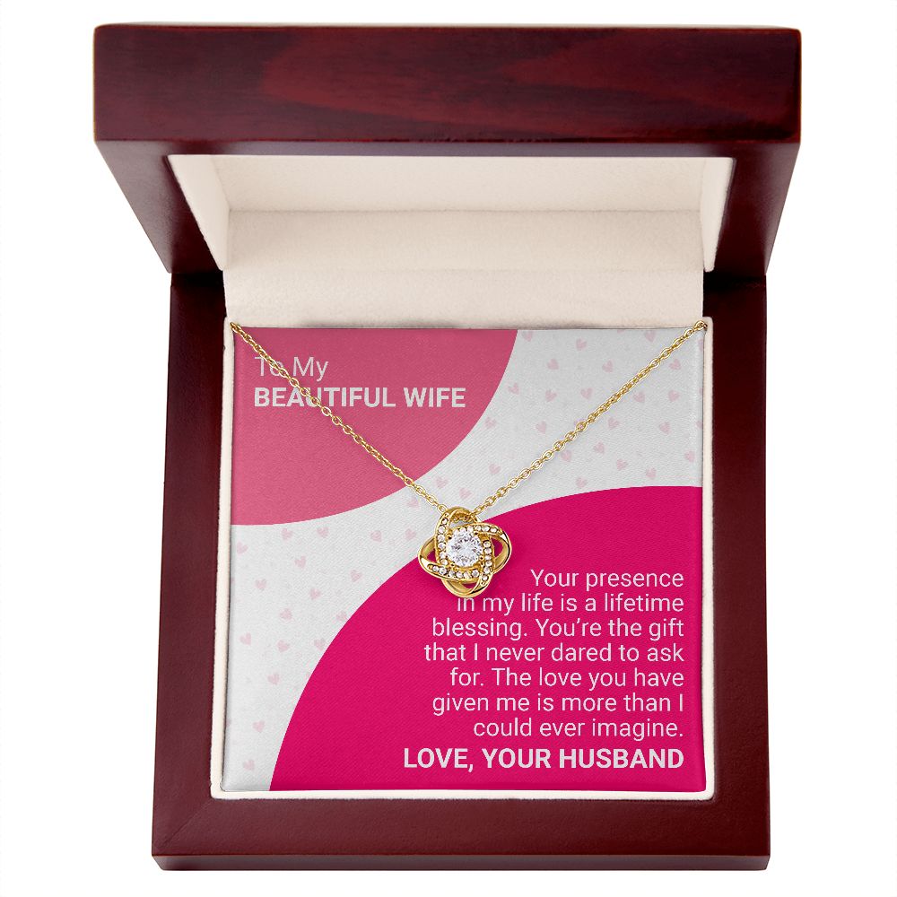 To my Beautiful Wife | Your presence in my life is a lifetime Blessing | Valentine's day gift for her