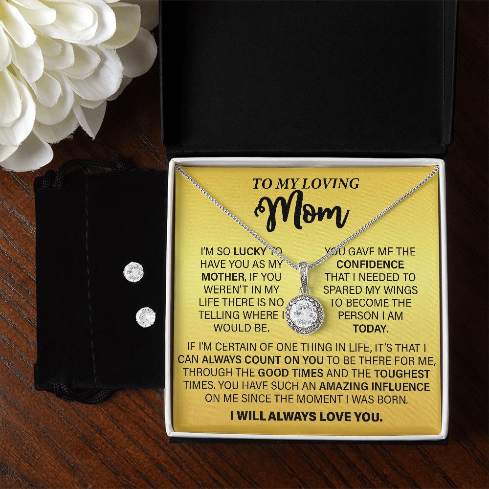 Mother's Day Gifts | Eternal Hope Necklace | To My Loving Mom I I'm so lucky to have you as my mother...
