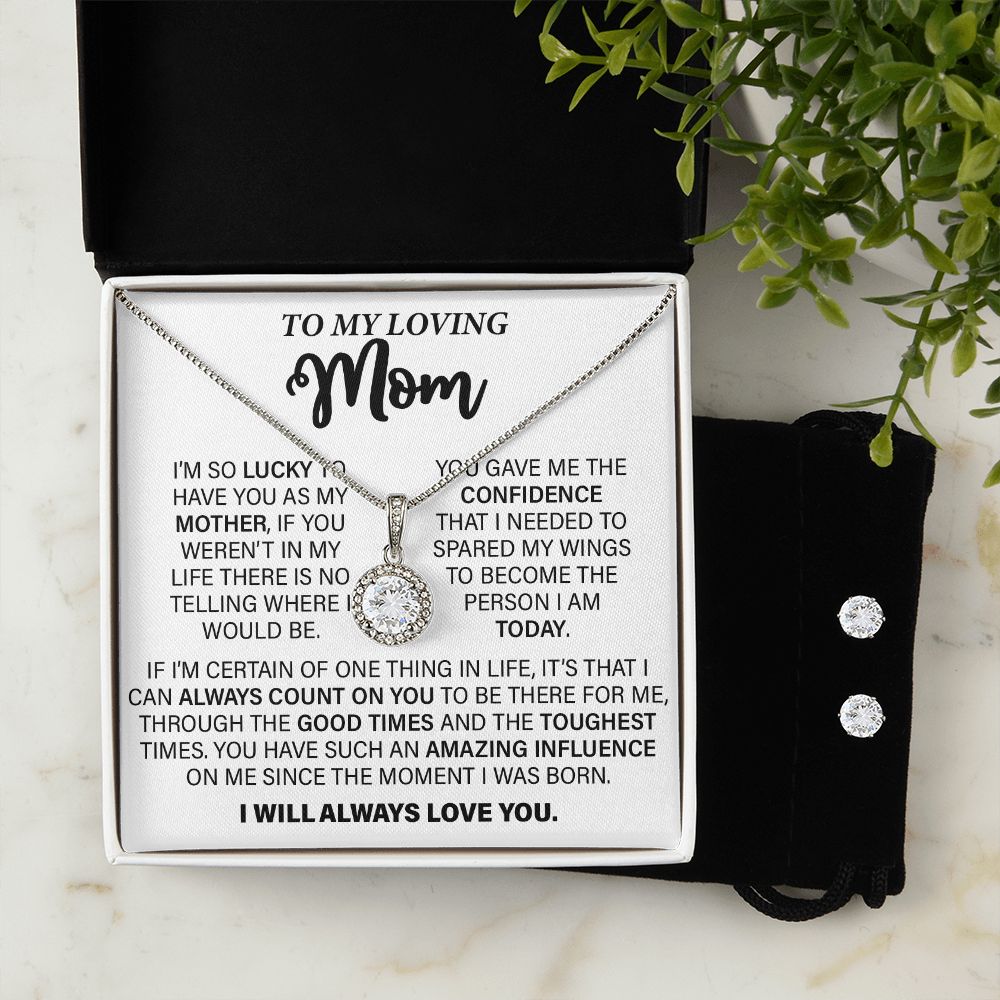 Mother's Day Gifts | Eternal Hope Necklace | To My Loving Mom I I'm so lucky to have you as my mother...