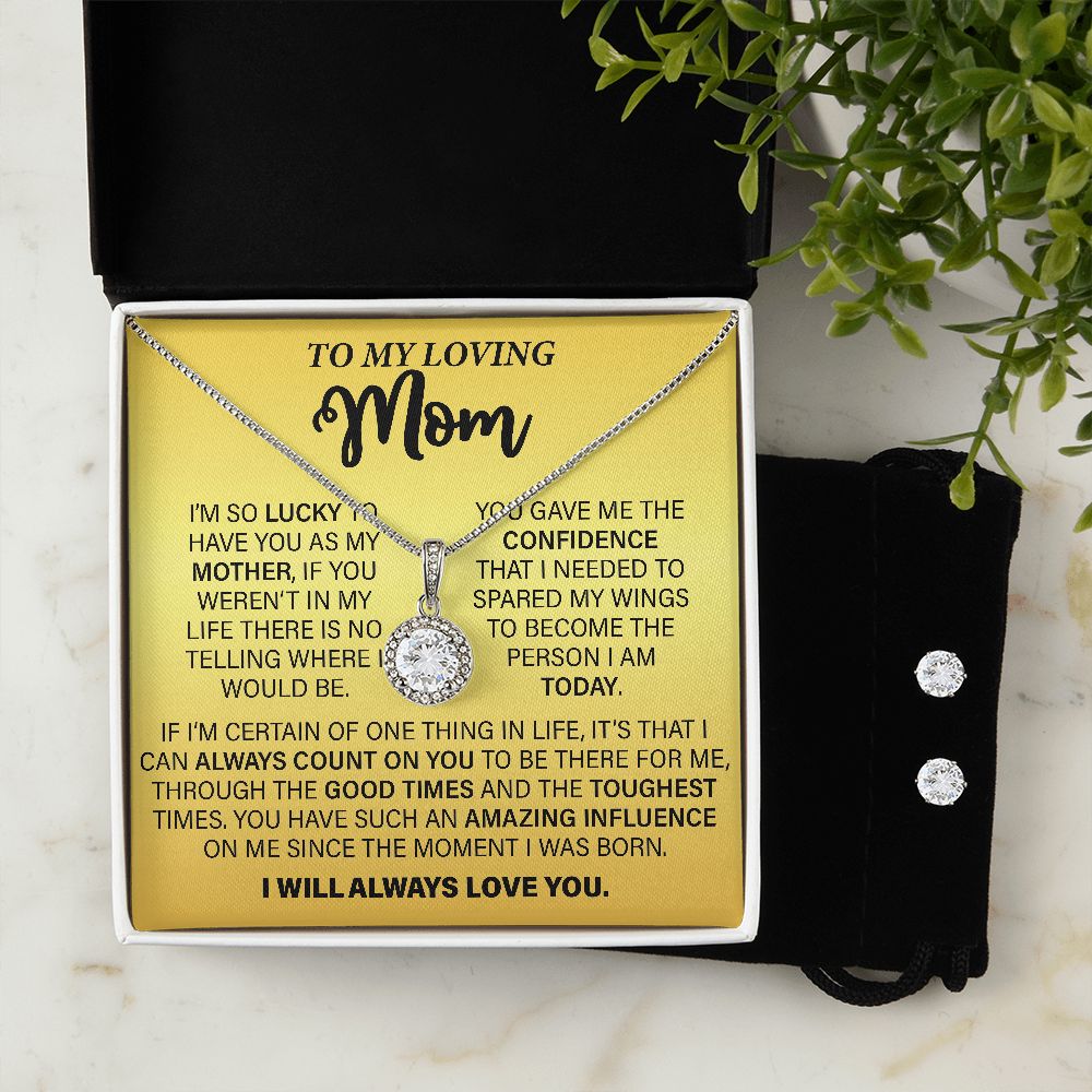 Mother's Day Gifts | Eternal Hope Necklace | To My Loving Mom I I'm so lucky to have you as my mother...