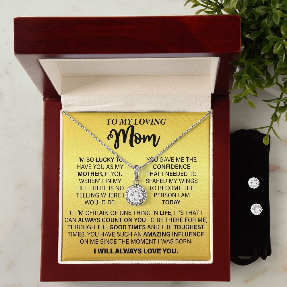 Mother's Day Gifts | Eternal Hope Necklace | To My Loving Mom I I'm so lucky to have you as my mother...
