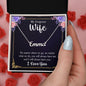 To my gorgeous Wife | Name Necklace, Give you precious wife a custom named necklace and love note.