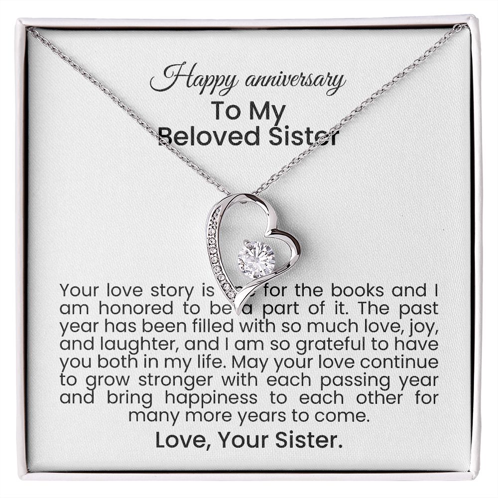 Your love story is one for the books and I am honored to be a part of it | Forever love necklace gift for anniversary