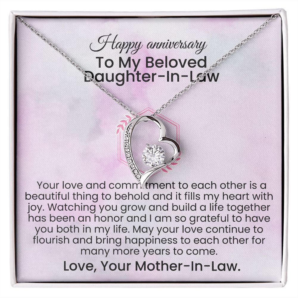 Your love and commitment to each other is a beautiful thing | Forever love necklace gift for anniversary