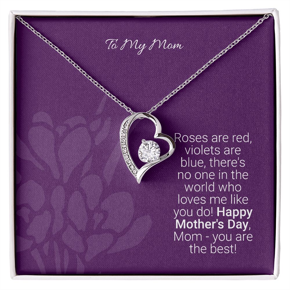 Mother's day gifts, Gifts for mom, Personalize gift for mom, Forever heart necklace gifts for mom