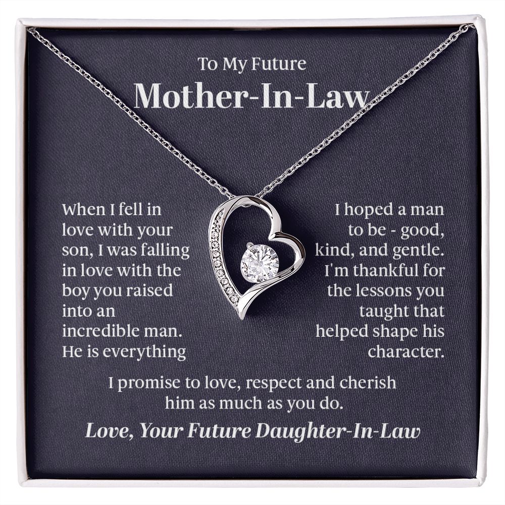 To my future mother in law - when I fell in love with your son