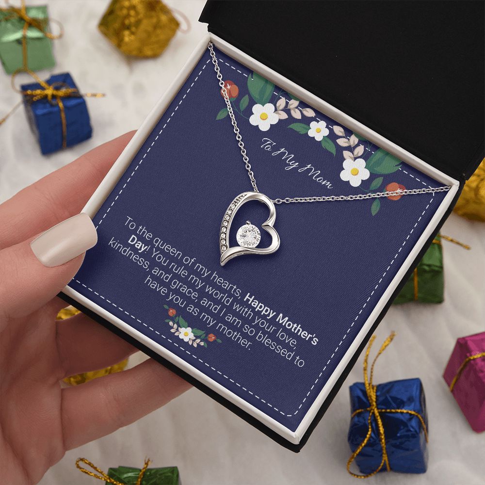 Mother's day gifts, Gifts for mom, Personalize gift for mom, Forever heart necklace gifts for mom