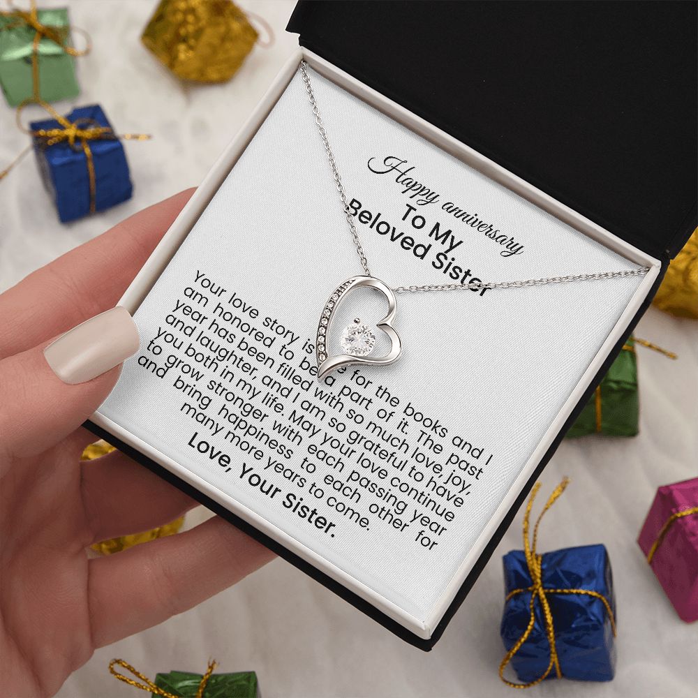 Your love story is one for the books and I am honored to be a part of it | Forever love necklace gift for anniversary