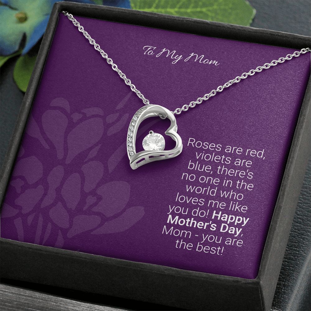 Mother's day gifts, Gifts for mom, Personalize gift for mom, Forever heart necklace gifts for mom