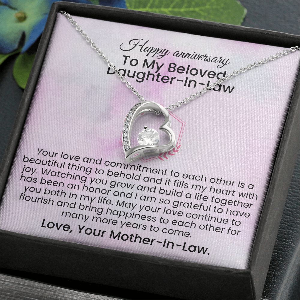 Your love and commitment to each other is a beautiful thing | Forever love necklace gift for anniversary