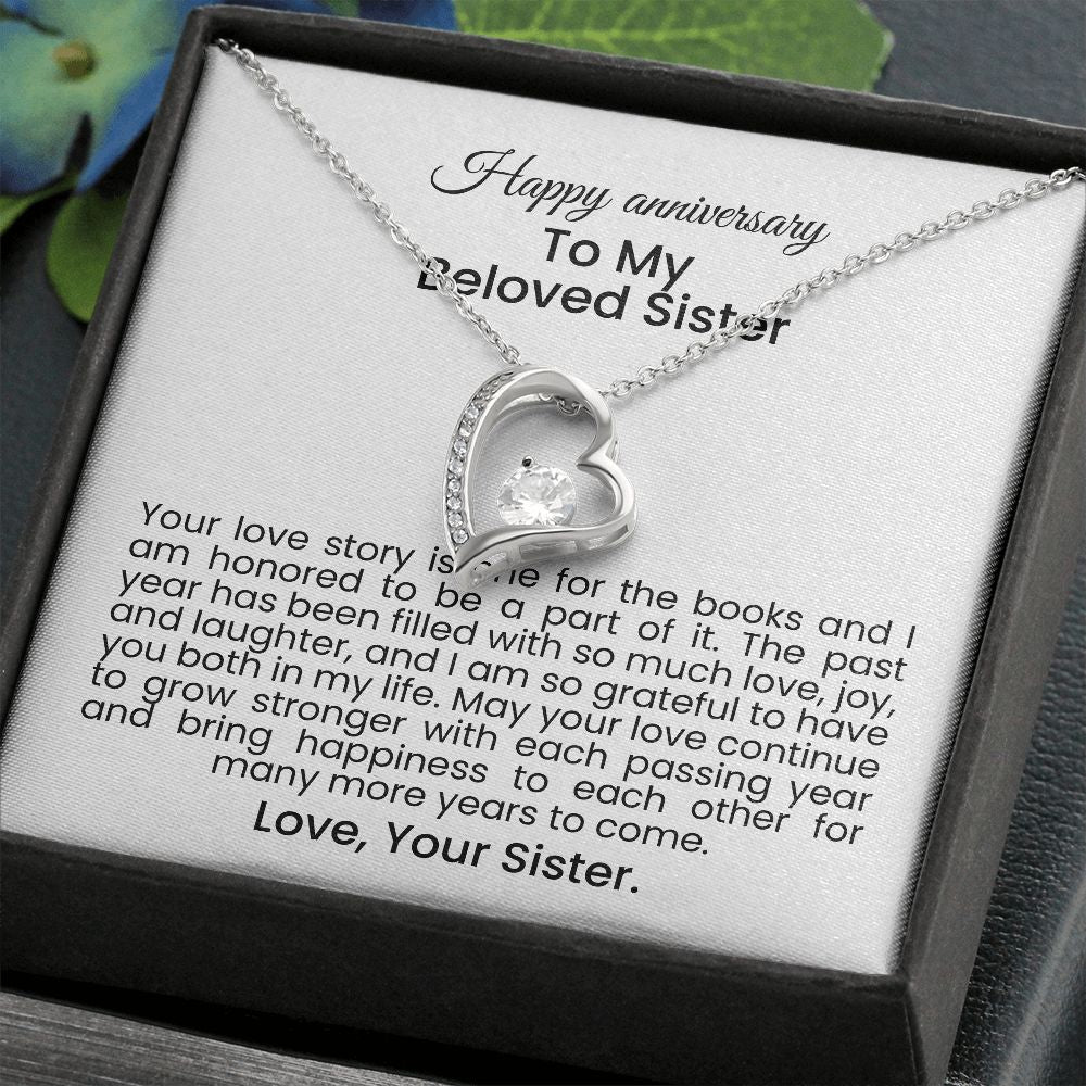 Your love story is one for the books and I am honored to be a part of it | Forever love necklace gift for anniversary
