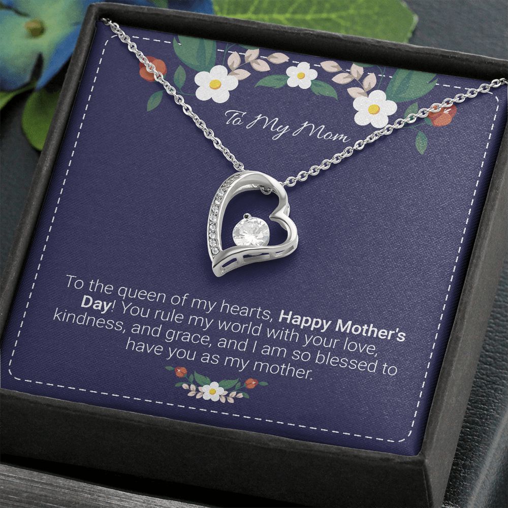 Mother's day gifts, Gifts for mom, Personalize gift for mom, Forever heart necklace gifts for mom