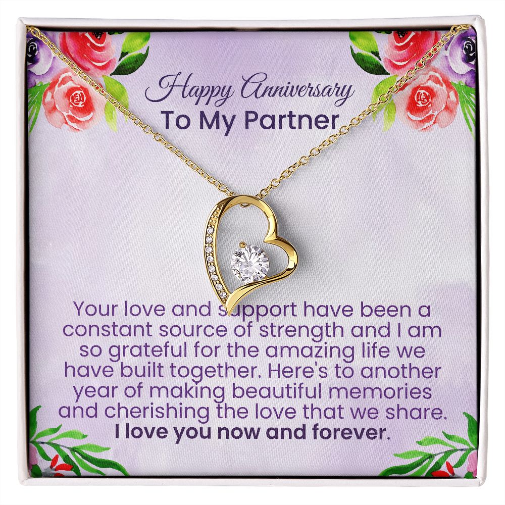 Your love and support have been a constant source of strength | Forever love necklace for anniversary