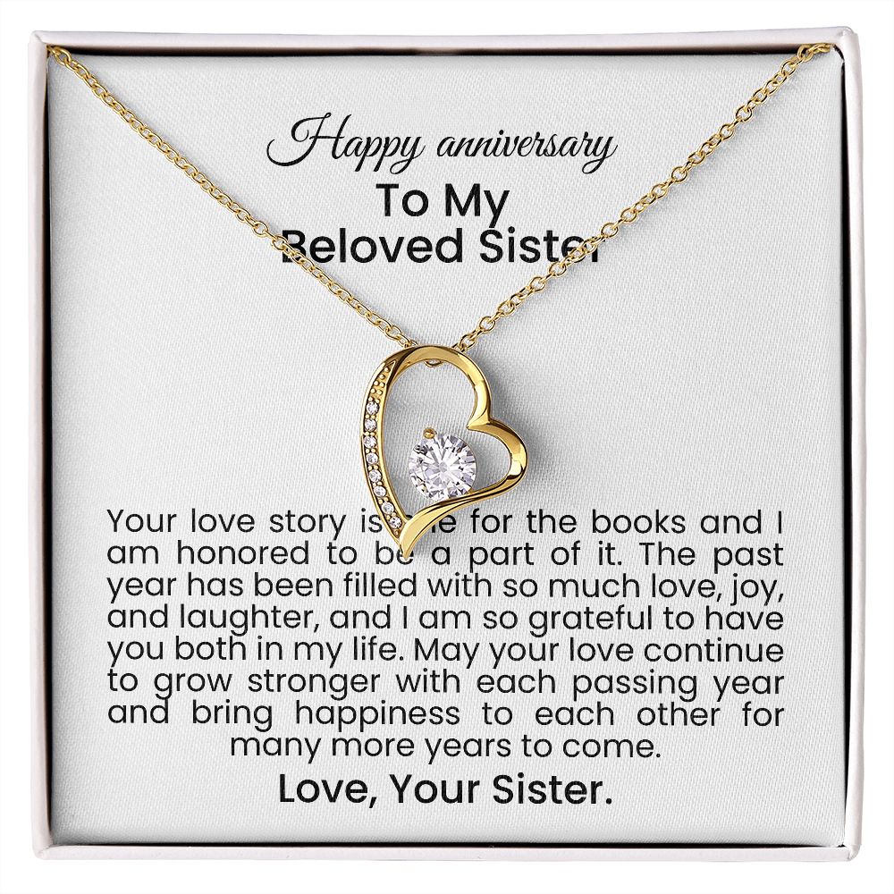 Your love story is one for the books and I am honored to be a part of it | Forever love necklace gift for anniversary