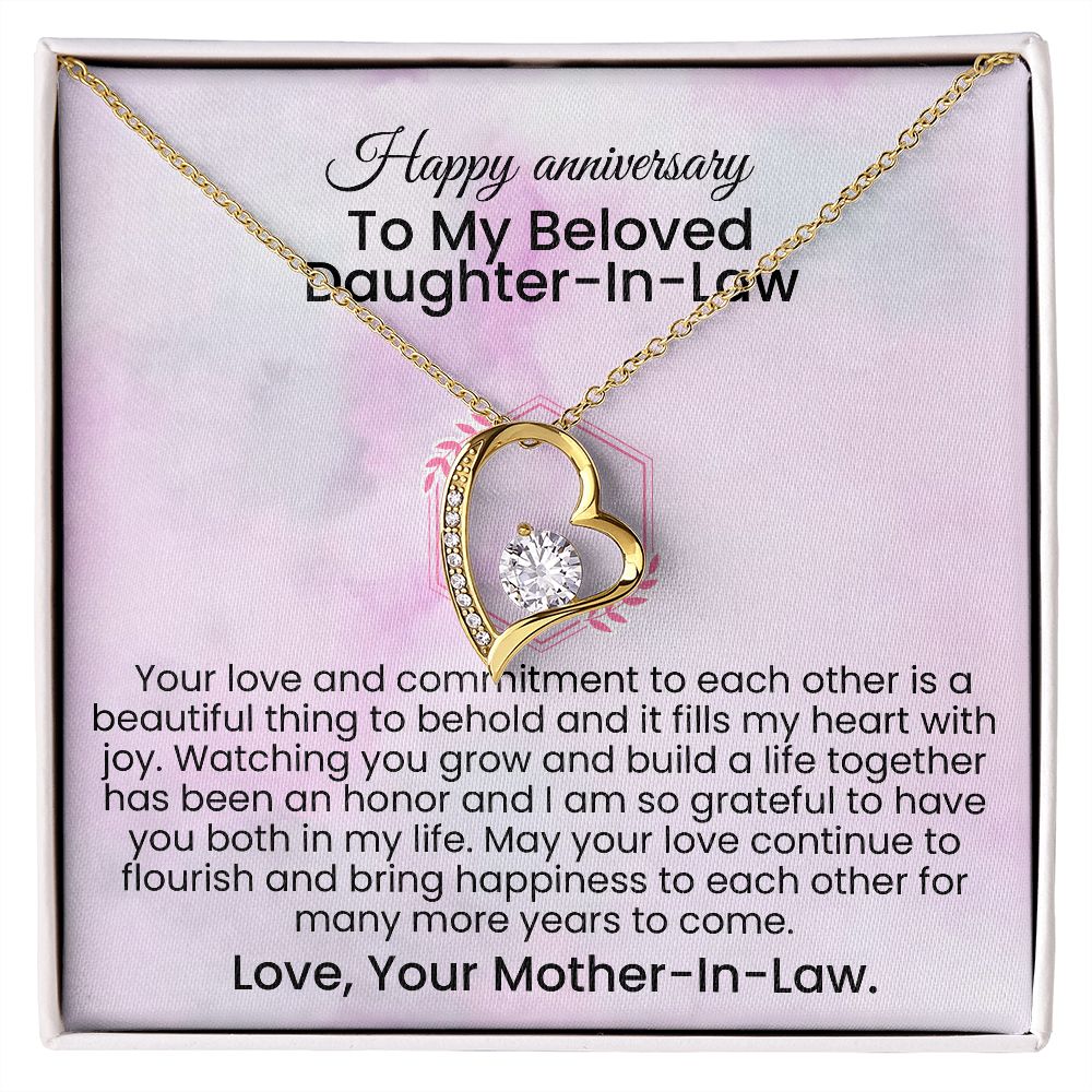 Your love and commitment to each other is a beautiful thing | Forever love necklace gift for anniversary