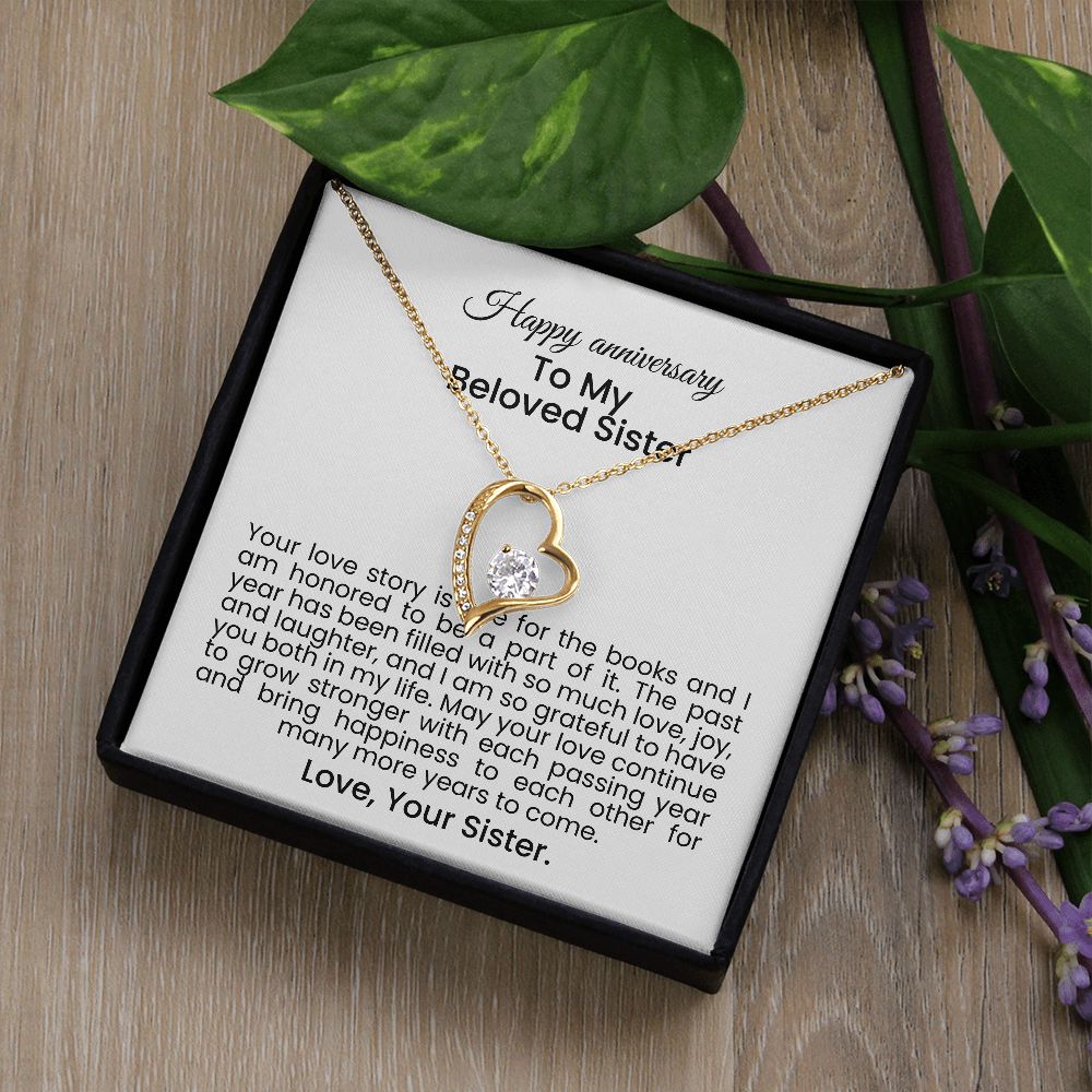 Your love story is one for the books and I am honored to be a part of it | Forever love necklace gift for anniversary
