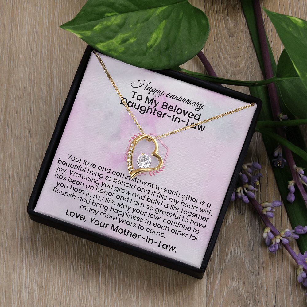 Your love and commitment to each other is a beautiful thing | Forever love necklace gift for anniversary