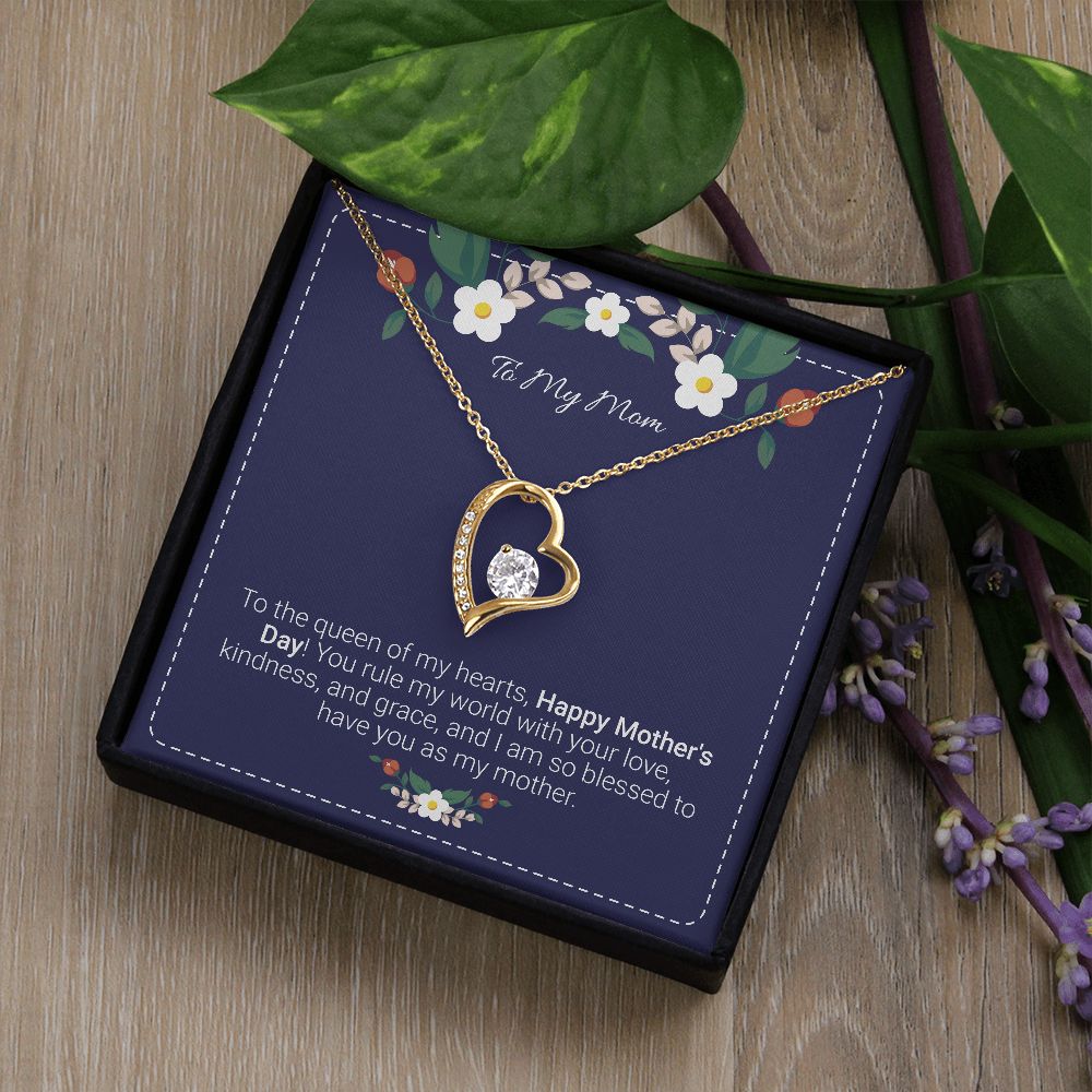 Mother's day gifts, Gifts for mom, Personalize gift for mom, Forever heart necklace gifts for mom