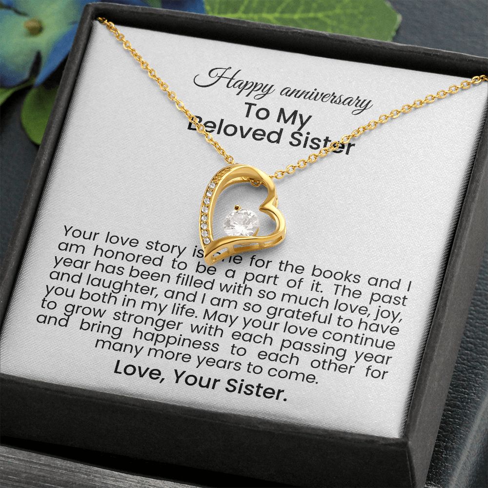 Your love story is one for the books and I am honored to be a part of it | Forever love necklace gift for anniversary