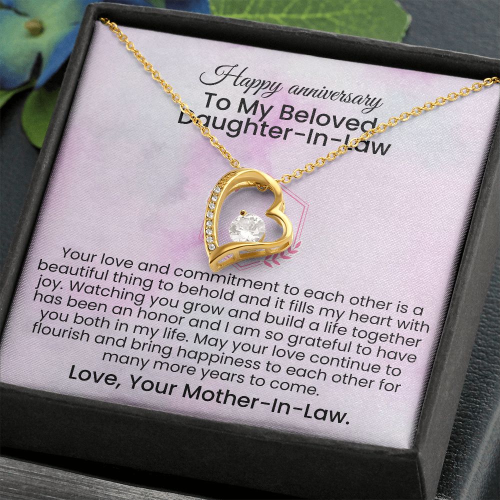 Your love and commitment to each other is a beautiful thing | Forever love necklace gift for anniversary