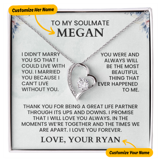 To My Soulmate - Forever Love Necklace - Gift Set - F4