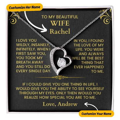 To My Wife - Forever Love Necklace - Gift Set - F2