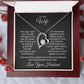 For the Queen Who Stole My Heart and Reigns Forever (Forever Love Necklace)