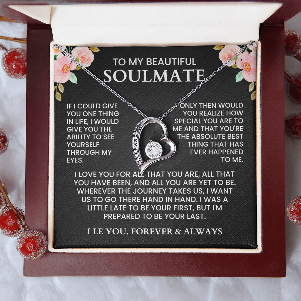 To My Soulmate - Forever Love Necklace - Gift Set - F9