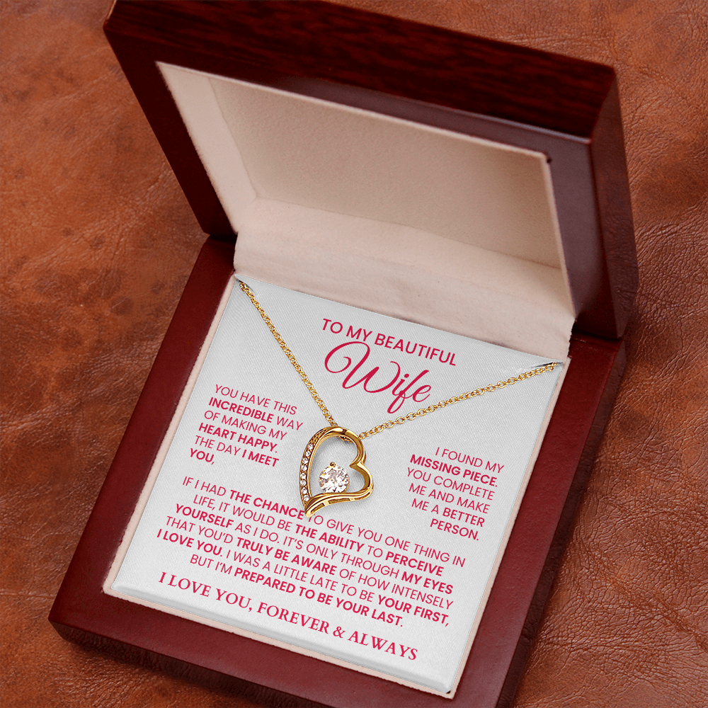 To My Soulmate - Forever Love Necklace Necklace - Gift Set - F6