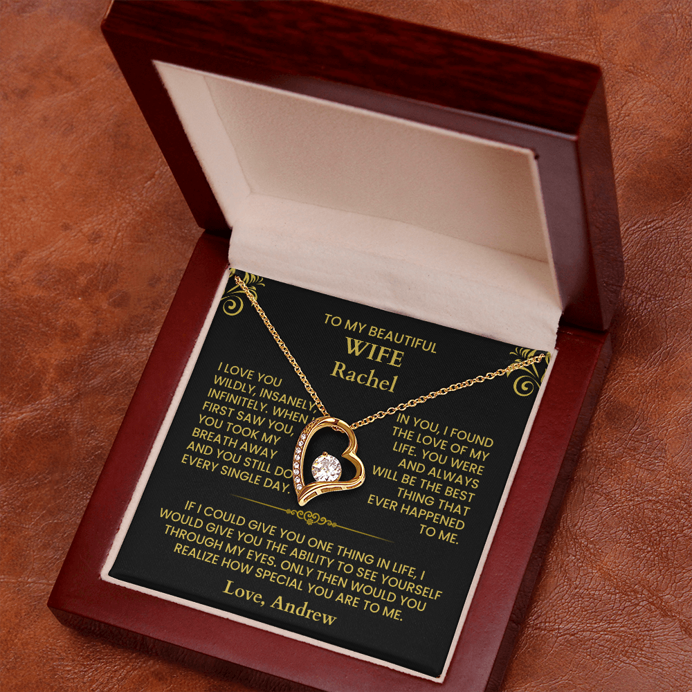 To My Wife - Forever Love Necklace - Gift Set - F2