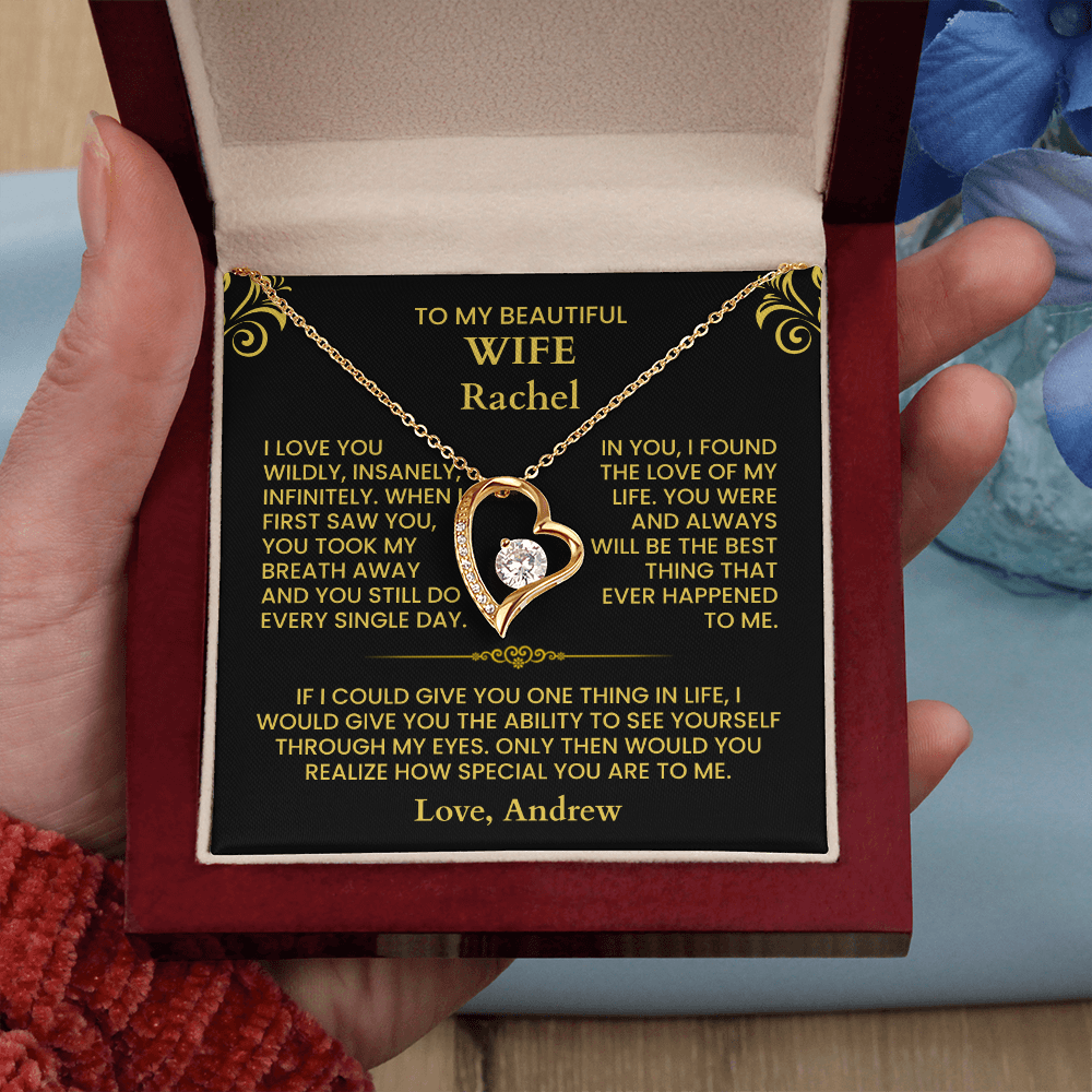 To My Wife - Forever Love Necklace - Gift Set - F2