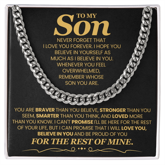 To My Son - Never Forget That I Love You Forever