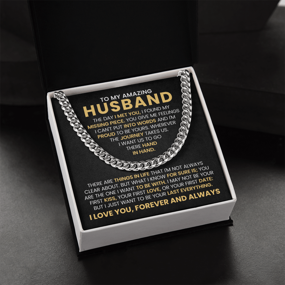 To My Amazing Husband - The Day I Met You, I Found My Missing Piece - Perfect Gift for Him