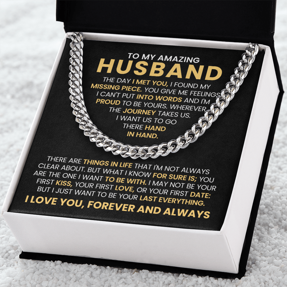 To My Amazing Husband - The Day I Met You, I Found My Missing Piece - Perfect Gift for Him