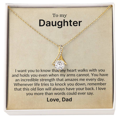 My Heart Walks With You, Always—Love, Dad | A Perfect Gift for Daughter from Dad