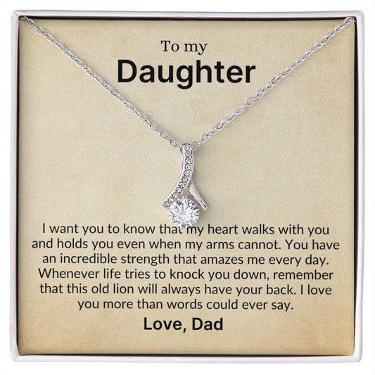 My Heart Walks With You, Always—Love, Dad | A Perfect Gift for Daughter from Dad