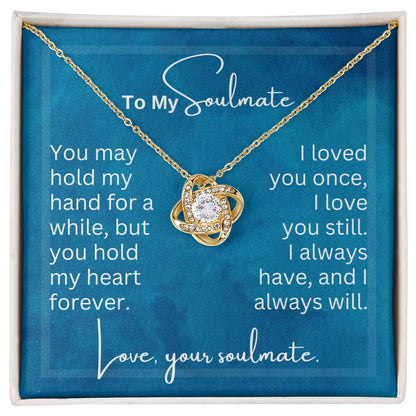 You May Hold My Hand | Love Knot Necklace for Soulmate | Gift for Soulmate