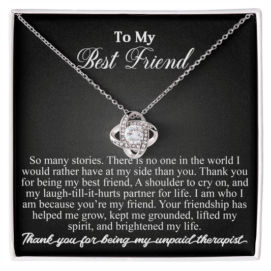 To my best friend | Love Knot Necklace