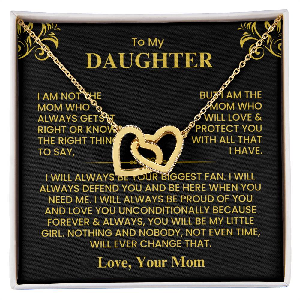 To My Daughter - Love Mom - Necklace Gift Set