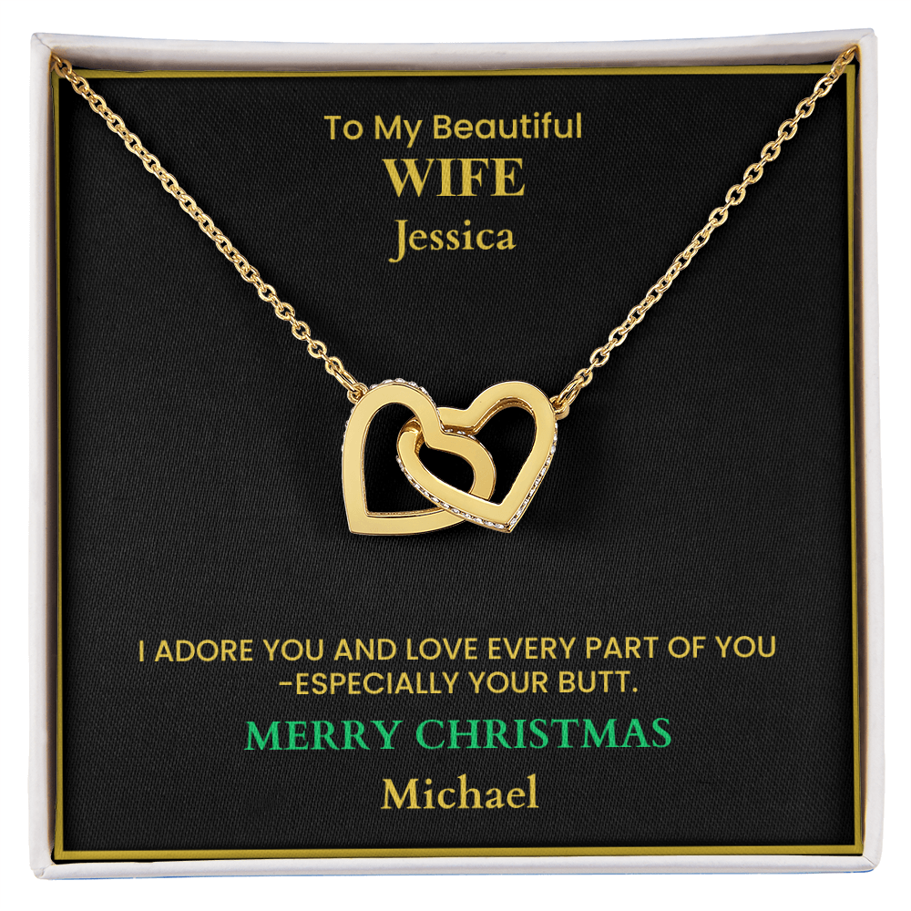 Personalized Christmas Love Card for Wife – Romantic Holiday Gift