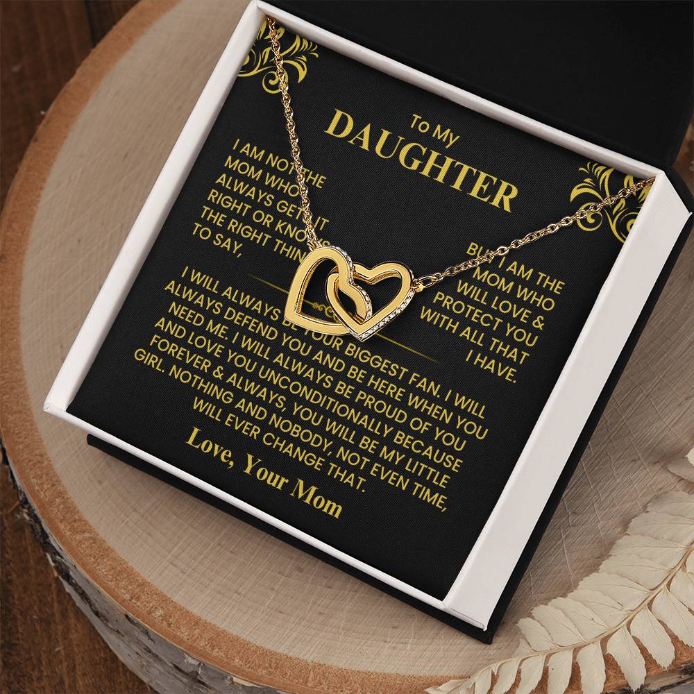 To My Daughter - Love Mom - Necklace Gift Set