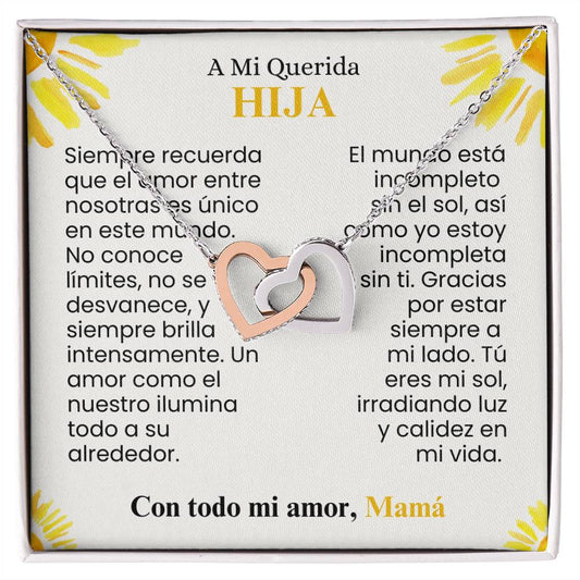 A Mi Querida Hija: Mi Sol y Mi Todo | n regalo perfecto para ella.