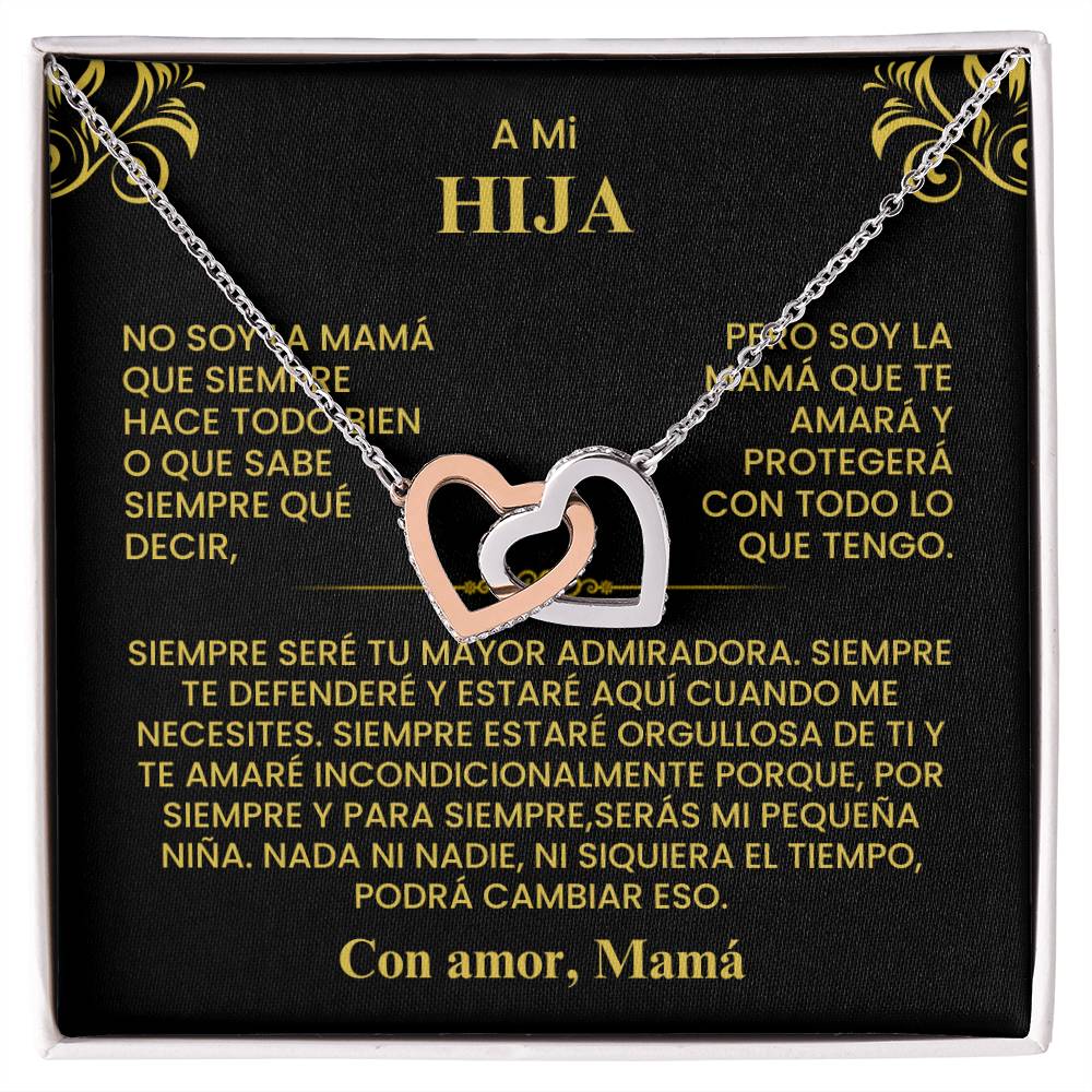 A Mi Hija - Con Amor, Mamá - Conjunto de Collar Regalo