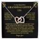 Customize to Make It Truly Special - To My Beautiful Granddaughter - Heartfelt Necklace Gift from Grandma/Grandpa